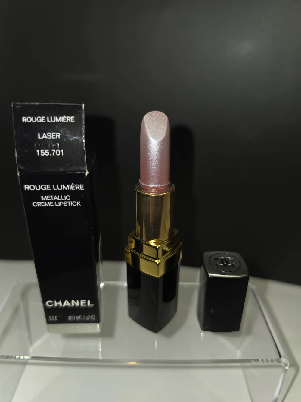 SUPER RARE VINTAGE CHANEL Rouge Lumière Metallic Creme Lipstick - 